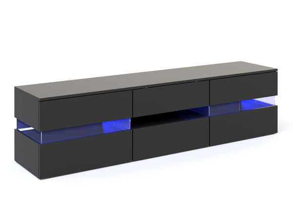 TV Möbel LED PALA schwarz
