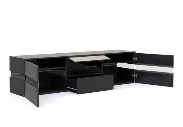 TV Möbel LED PALA schwarz