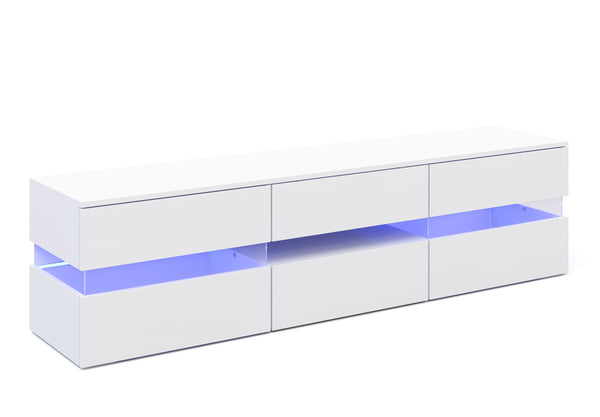 TV Möbel LED PALA weiss