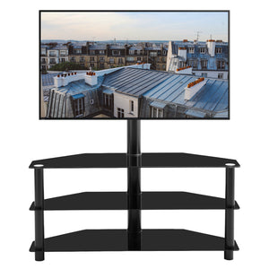 TV Möbel mit Monitorständer 32-70” schwarz