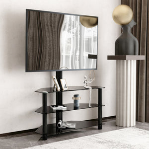 TV Möbel mit Monitorständer 32-70” schwarz