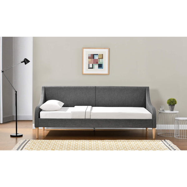 Tagesbett Sofa 90x200 cm mit Kaltschaummatratze Dunkelgrau