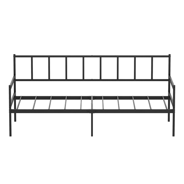 Tagesbett Schlafsofa Metall LIDS 90 x 200 cm schwarz