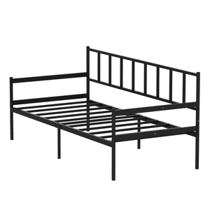 Tagesbett Schlafsofa Metall LIDS 90 x 200 cm schwarz