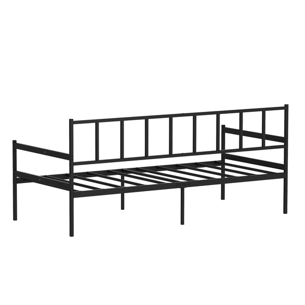 Tagesbett Schlafsofa Metall LIDS 90 x 200 cm schwarz