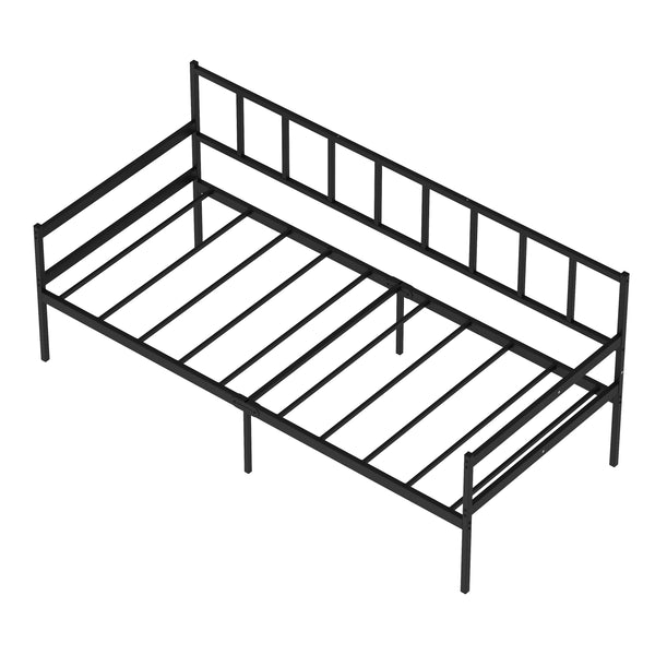 Tagesbett Schlafsofa Metall LIDS 90 x 200 cm schwarz