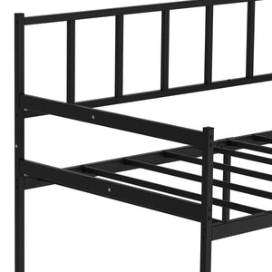 Tagesbett Schlafsofa Metall LIDS 90 x 200 cm schwarz