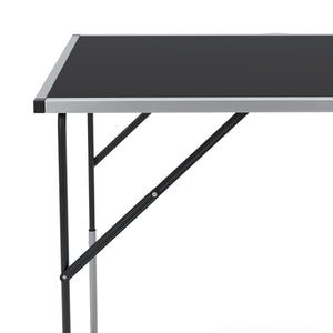Campingtische höhenverstellbar schwarz 3er Set