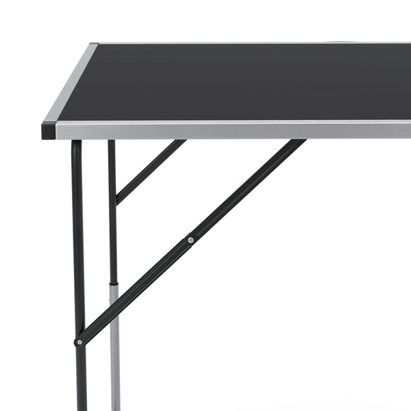 Campingtische höhenverstellbar schwarz 3er Set