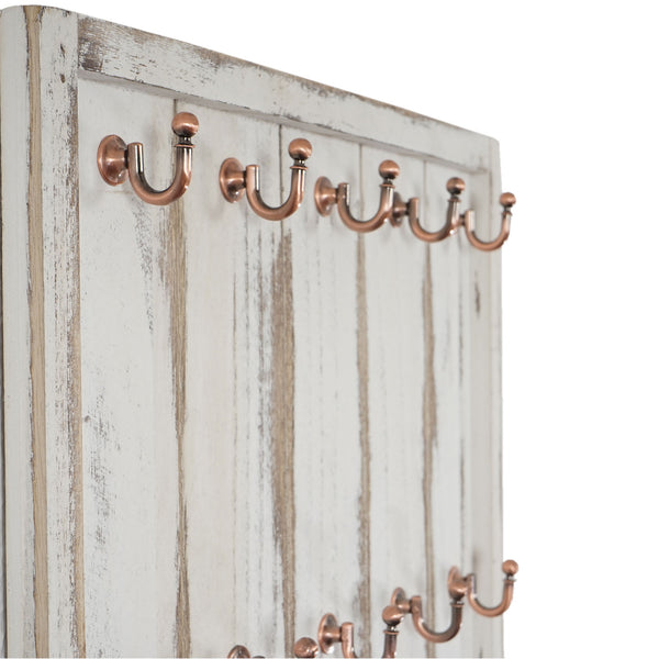 Tassenhalter Marano, Shabby-Chic 50x45x5cm ~ weiss