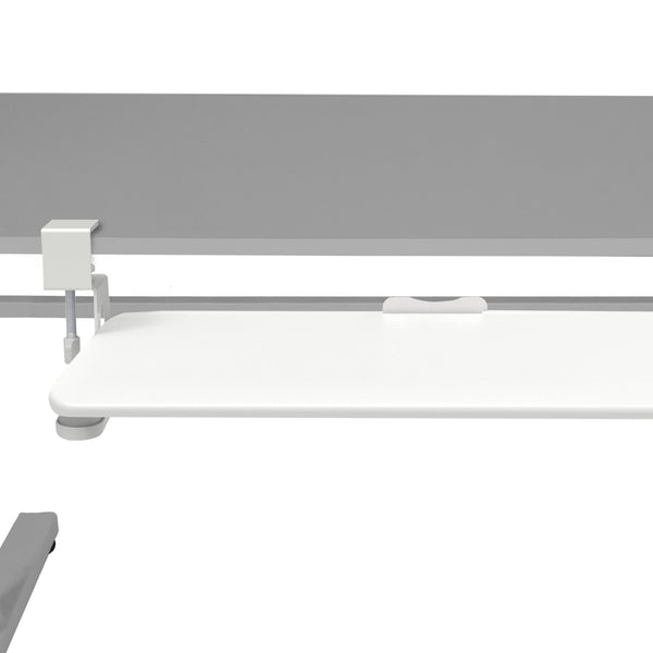 Tastaturablage ausziehbar 65 x 30 cm weiss