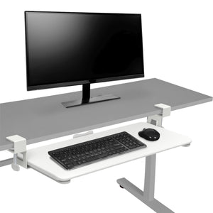 Tastaturablage ausziehbar 65 x 30 cm weiss
