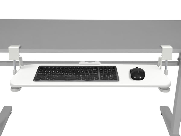 Tastaturablage ausziehbar 65 x 30 cm weiss