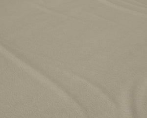 Flanel Basic Spannbettlaken Taupe 180 x 200 cm