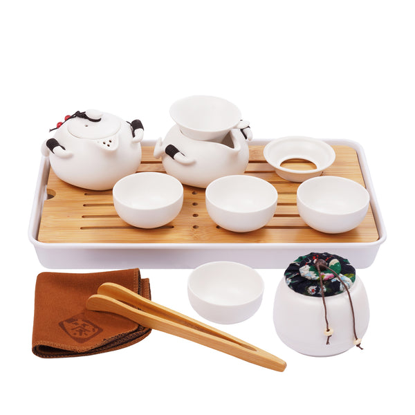 Teeset Kung Fu mit Reisetasche 12-teilig