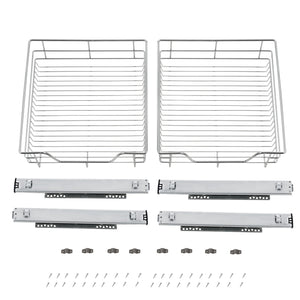 2x Teleskopschublade 50cm Schrankbreite inklusive Schienen