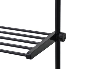 Teleskopregal mit 4 Ablagen 165 - 297 cm schwarz