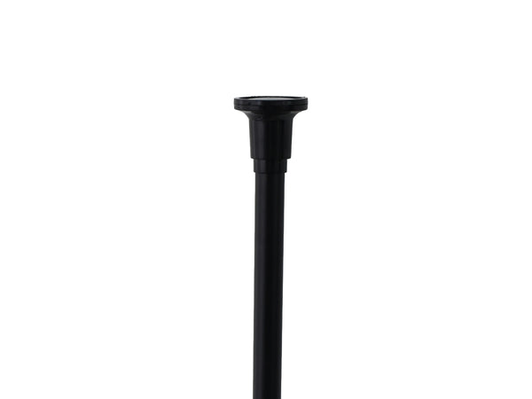 Teleskopregal mit 4 Ablagen 165 - 297 cm schwarz
