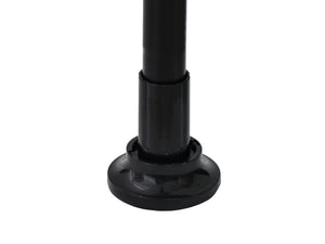 Teleskopregal mit 4 Ablagen 165 - 297 cm schwarz
