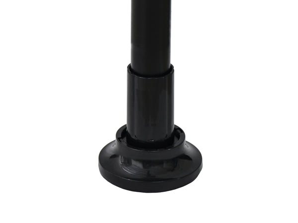 Teleskopregal mit 4 Ablagen 165 - 297 cm schwarz