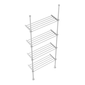 Teleskopregal mit 4 Ablagen 165 - 297 cm weiss
