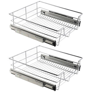 Teleskopschublade Schrank-Organizer 50 cm 2er Set