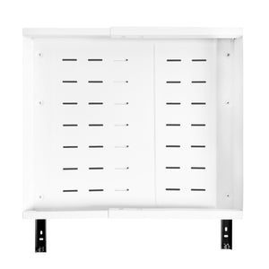 Teleskopschublade verstellbar 32 - 50 cm weiss