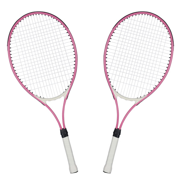 Tennisschläger 2er Set pink/weiss