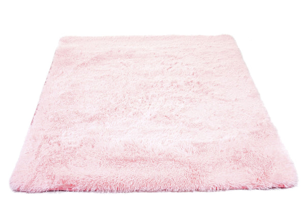 Teppich Shaggy Hochflor flauschig 200x140cm ~ rosa