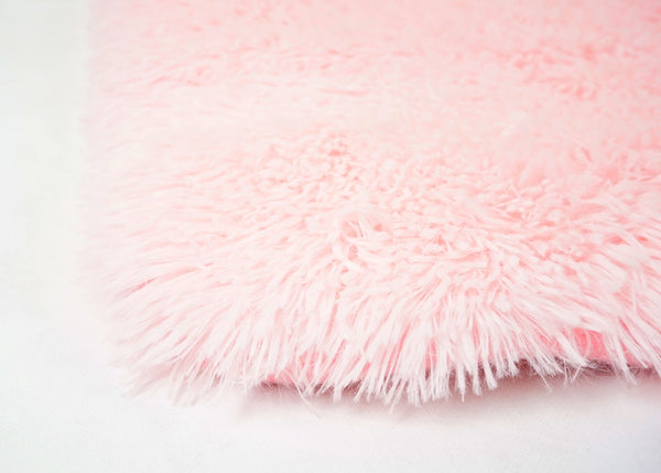 Teppich Shaggy Hochflor flauschig 200x140cm ~ rosa