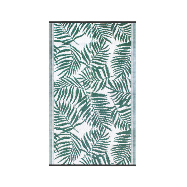 Outdoor Teppich TROPIC 150 x 90 cm grün/weiss