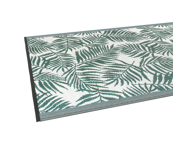 Outdoor Teppich TROPIC 240 x 150 cm grün/weiss