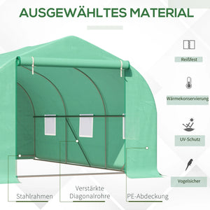 Folien Gewächshaus Foliengewächshaus Treibhaus Frühbeet