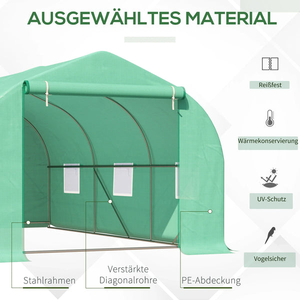 Folien Gewächshaus Foliengewächshaus Treibhaus Frühbeet
