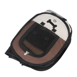 Welpenauslauf faltbar beige/braun