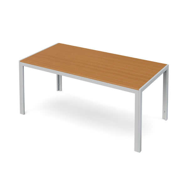 Tisch 180 cm + 2 Stühle + 2 Bänke, braun