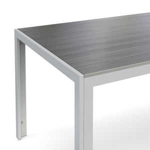 Tisch Polywood 180x90cm, grau