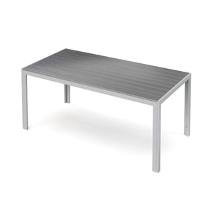 Tisch Polywood 180x90cm, grau