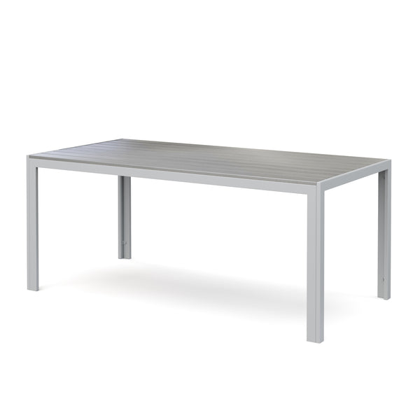 Tisch Polywood 180x90cm, grau