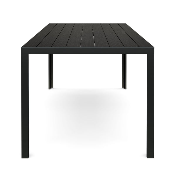 Tisch Polywood 180 x 90 cm schwarz