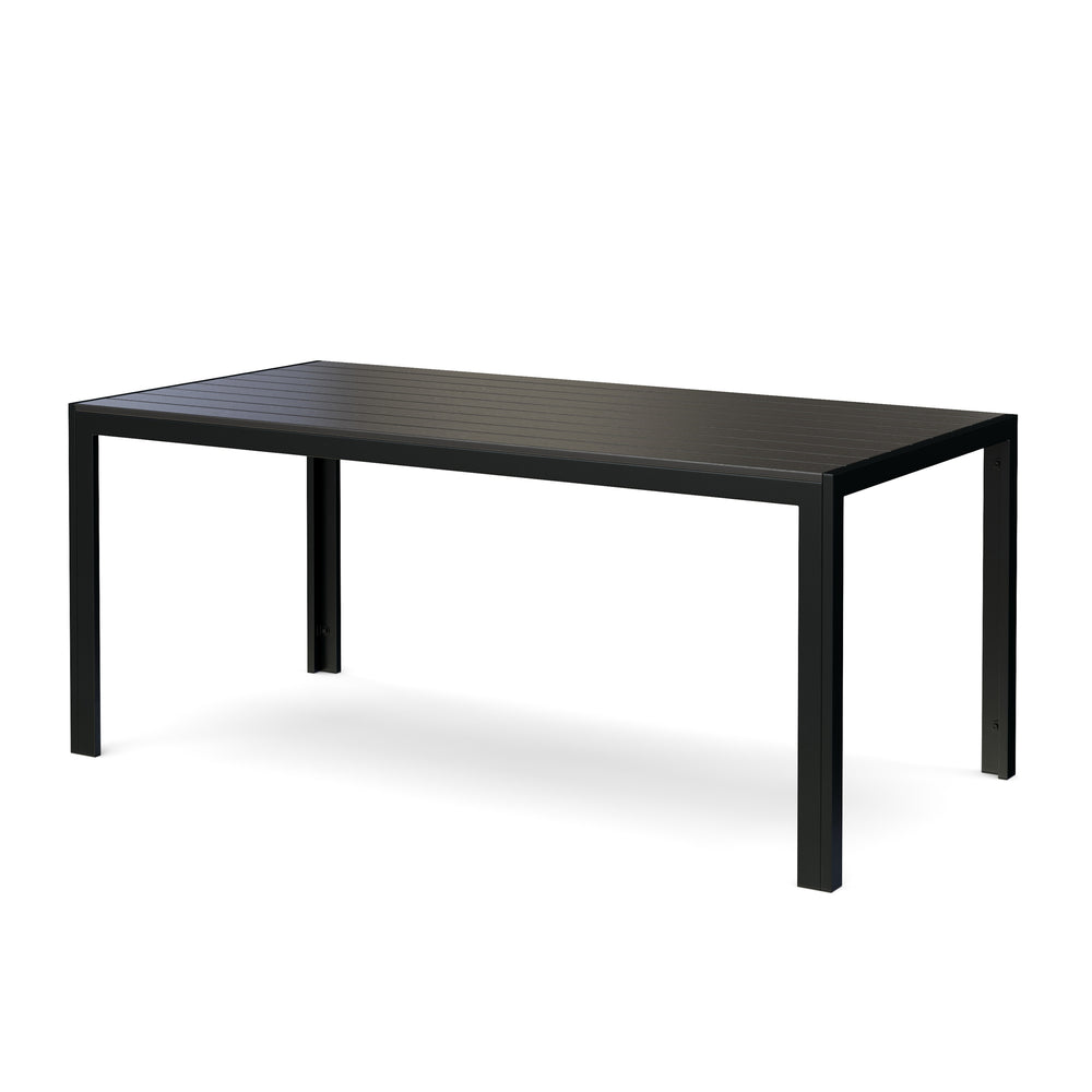 Polywood table 180 x 90 cm black