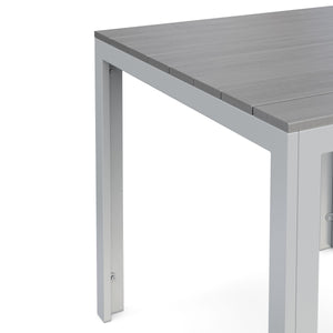 Tisch Polywood 80 x 80 cm grau