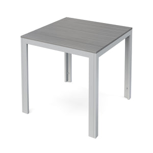 Tisch Polywood 80 x 80 cm grau