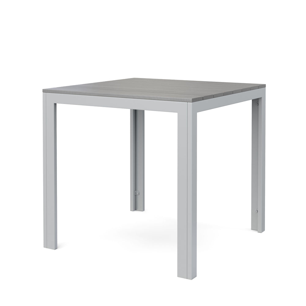 Polywood table 80 x 80 cm grey