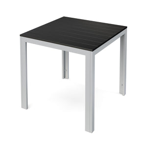 Garden furniture set: table 80 cm + 2 chairs, anthracite