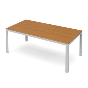 Tisch 200 cm + 8 Stühle, braun
