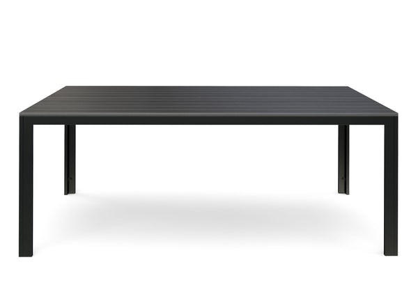 Tisch Polywood 200 x 100 cm anthrazit / schwarz