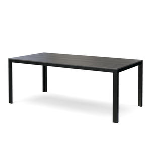 Tisch Polywood 200 x 100 cm anthrazit / schwarz