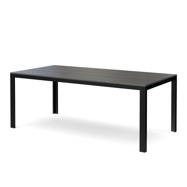 Tisch Polywood 200 x 100 cm anthrazit / schwarz