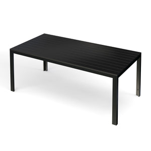 Tisch Polywood 200 x 100 cm schwarz